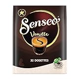 Senseo Kaffeepads Vanille, Vanillearoma, Kaffeepad für Pad Maschinen, Aromatischer Kaffee, 32 Pads
