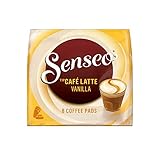 Senseo Pads Café Latte Vanilla, 80 Kaffeepads, 10er Pack, 10 x 8 Getränke