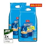 Melitta Cafe BISTRO mild-aromatisch 2x 100 Pads 700g (1400g) - Kaffee Melitta