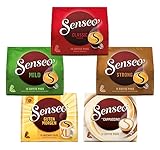 Senseo Pads, Probierbox mit 5 Sorten, 66 Kaffeepads, 5er Vielfaltspaket