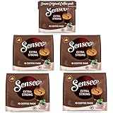 Senseo Pads Extra Strong, 80 Kaffeepads, 5er Pack, 5 x 16 Getränke